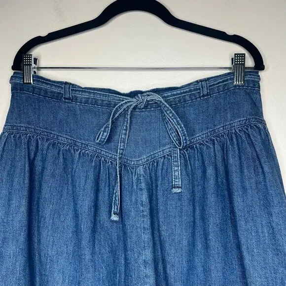 OshKosh B'gosh Denim Midi Skirt in Blue - Picture 4 of 13